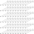 Moxweyeni 100 Pcs Pegboard Hooks Peg Board Organizer Accessories Holders Hanging Stainless Steel Display Wall Hooks for 1/8 and 1/4 Pegboard Wall for Garage Storage Tools(6 Inch)