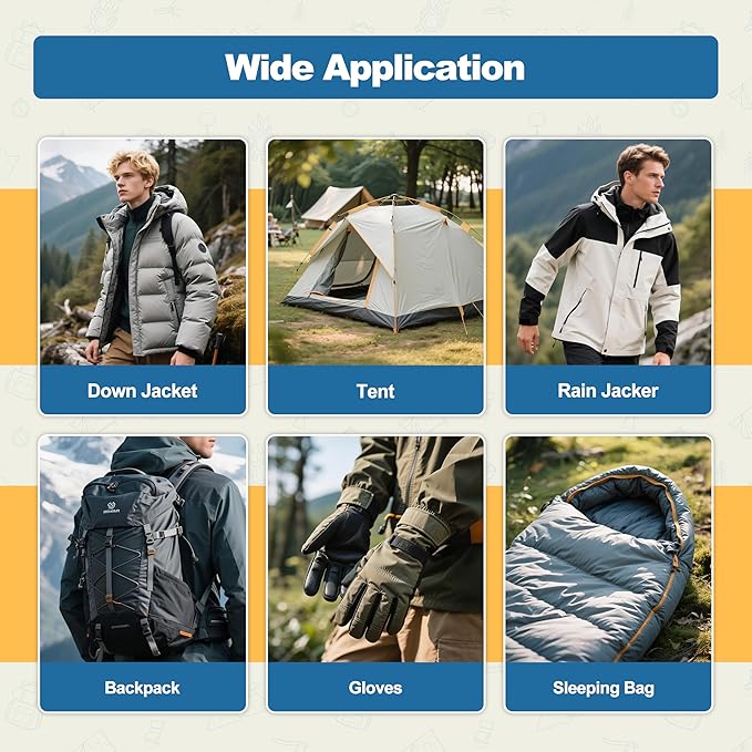 KING MOUNTAIN Self Adhesive Nylon Fabric Repair Patch, 9×11 Inches 4 Pcs, Quick Down Jacket Repair Patch, Waterproof Outdoor Gear Patch Kit for Tent,Backpacks, Umbrella, Gloves, Sleeping Bag (Blue