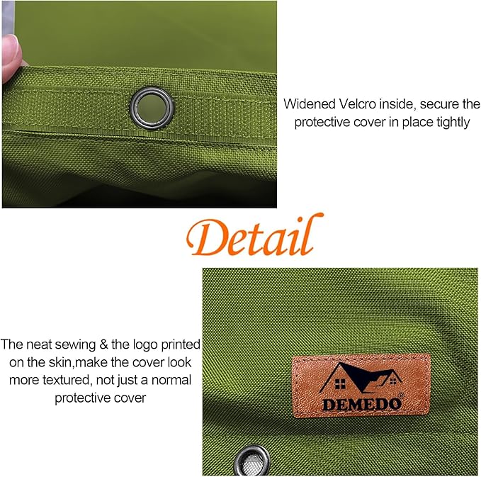 Backflow Preventer Insulation Cover - Water Pipe Insulation Sprinkler Cover for Outside - Insulated Backflow Cover Pouch for Irrigation Back Flow Valve in Winter or Sun Exposure (18"W x 34"H, GREEN)