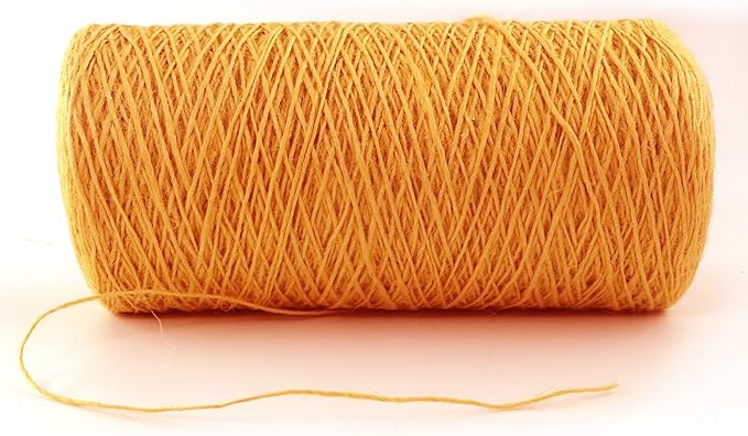 1mm x 2000 Feet Orange Jute Rope, Twine for Gardening Tomato Climbing Plant Tie Floristry Crafts Gift Wrapping Packing Decor
