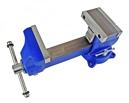 Yost Vises 880-D2 Reversible Combination Vise System | 8 Inch Jaw Width Heavy-Duty Utility Pipe and Bench Vise |Jaw Opens 12.5 Inches when Reversed | Swivel Base | Made with Ductile Iron Castings