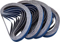 1/2 x 18 Inch Zirconia Sanding Belts for Metal, 80 Grit 1/2 x 18 Sander Belt for Air Belt Sander, Zirconia Metal Grinding Sand Paper for Knife Blade Sharpening, Metal Polishing, Derusting, 40Pcs