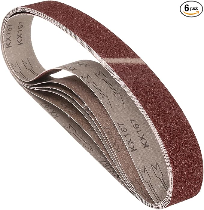 6 Pcs Sanding Belts 2 x 36 Inch 40 Grit Aluminum Oxide Abrasive Sandpaper for Belt Sander Metal Grinding Wood Working Weld Rust Removal