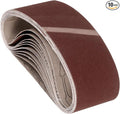 10 Pcs Sanding Belts 3 x 21 Inch 240 Grit Aluminum Oxide Abrasive Sandpaper for Belt Sander Metal Grinding Wood Working Weld Rust Removal