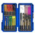 JEFE HEX Drill and Tap Set 20pc - Hex Shank Drill Bits & Thread Taps for Metal | MRO & Industrial Use | Quick-Change Combination tap 6-32UNC to 1/2"-13UNC | Impact Driver