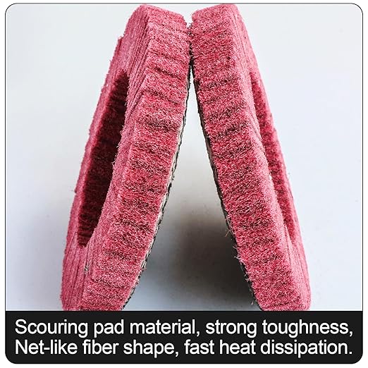 5Pcs 4.5" x 7/8" Nylon Fiber Flap Disc Polishing Grinding Wheel,Scouring pad Buffing Wheel for Angle Grinder, Polishing Tools (Grit 320)