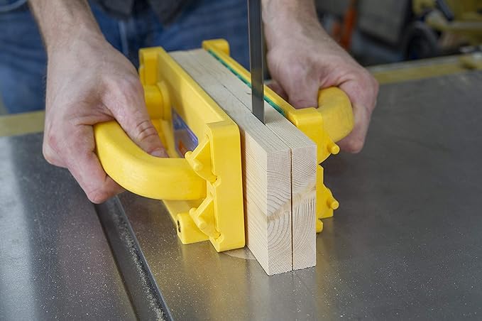 MICROJIG - GRR-RIP BLOCK Smart Push Block for Router Table, Jointer, Band Saws, and Table Saws, Includes 4 Auto-Drop Smart Heels, Extreme Grip, GB-1, Yellow/Green