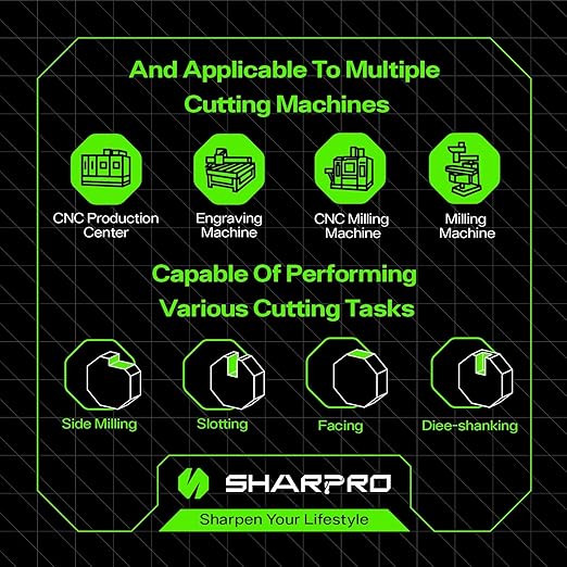 Carbide Ball Nose End Mill 2 Flute 3/16 Inch SHK. and Cutting Dia. 3D Carving, High-Speed and Deep Cutting, AlCrN Coated, Apply for Alloy Steel, Stainless Steel and Various Cast Iron.