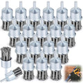 20 Pack 1 Inch Knot Wire Brush for Drill- 1/4 Inch Shank Die Grinder Wire Wheel Sturdy Twist Drill Grinder Attachment for Paint Removal, Cleaning, Deburring Carbon Steel Black