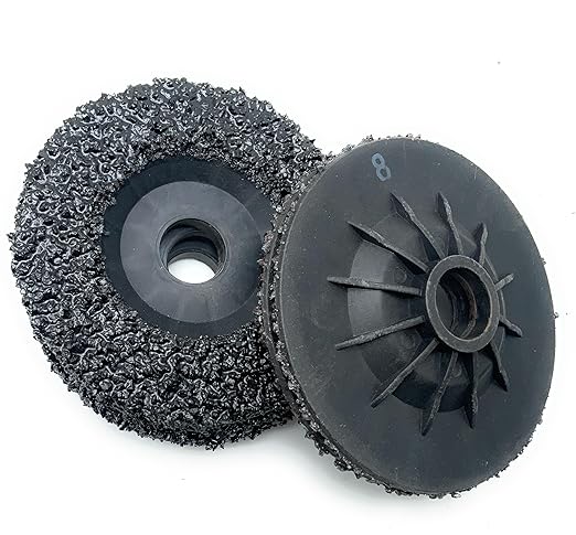 SIGNI 5 Pack SiC Plastic Back Grinding Wheel for Granite/Marble/Concrete and Glasses (4.5 INCH, 8 GRIT)