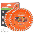 4.5 Inch Diamond Turbo Saw Blade for Stone, Marble, Granite, Concrete, Brick, High-Performance Cutting (2-Pack)