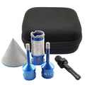 Tile Hole Saw Kit - BRSCHNITT Diamond Core Drill Bit Set 1/4",Drill Bit &1" Diamond Finger Milling Bit &2" Chamfer Bit for Porcelain Tile Ceramic Marble Granite & Adapter