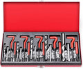 Metric Helicoil Thread Repair Kit: 131-Piece Heli Coil HSS Drills Inserts Taps & Tools M5 M6 M8 M10 M12 Automotive Engine Spark Plug Cylinder Insertion Rethreading Tools Universal Rethread Restorer