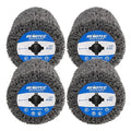 4" Black Cleaner, 100x100mm, 4 Pcs Pack, Metal Surface Cleaning, Rust Remove, Oxidation Paint Removal.