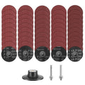 SUNJOYCO 50PCS Quick Change Grinding Discs, 3 Inch Die Grinder Sanding Discs, Roll Lock Abrasive Disc 1/4 Inch Shank, Aluminum Oxide Surface Conditioning Disc, 30 60 80 120 240 Grit