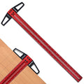 TYDEEY 12, 24, 31, 39 in Ultra-Precision Woodworking Scriber T-Square Ruler 24 in Measuring and Layout Tool, T Type Wood Aluminum Square Rulers for Architect and Carpenter Work