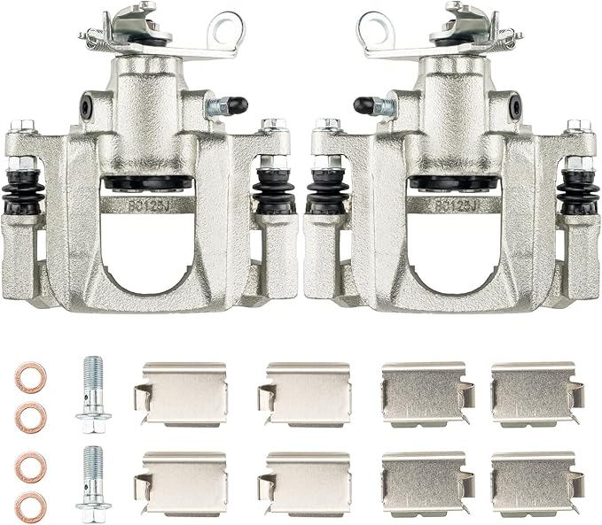 Torchbeam Rear Brake Calipers Set for Dodge 2009-2012 Journey, Rear Left and Rear Right Calipers Replace # 18B5176+18B5177