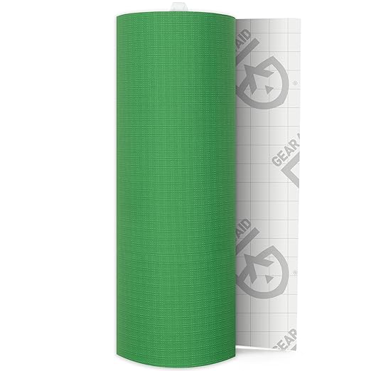 GEAR AID Tenacious Tape 3”x20” Fabric and Vinyl Gear Repair Tape, Quickly Fix Holes and Rips in Puffy Jackets, Rain and Snow Gear, Tents, Sleeping Bag and More, Green, 2 Pack