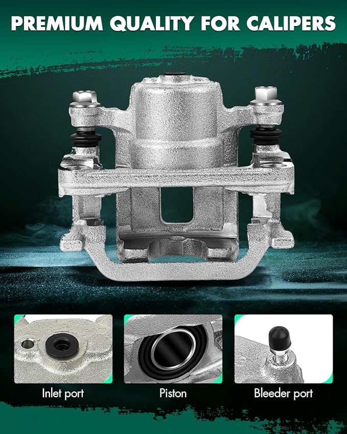 SCITOO 19B2792 Rear Left Disc Brake Caliper Assembly w/Bracket For INFINITI For G35 2003-2005,For Nissan For 350Z 2003-2005,For Nissan For Murano 2003-2007,For Nissan For Quest 2004-2009