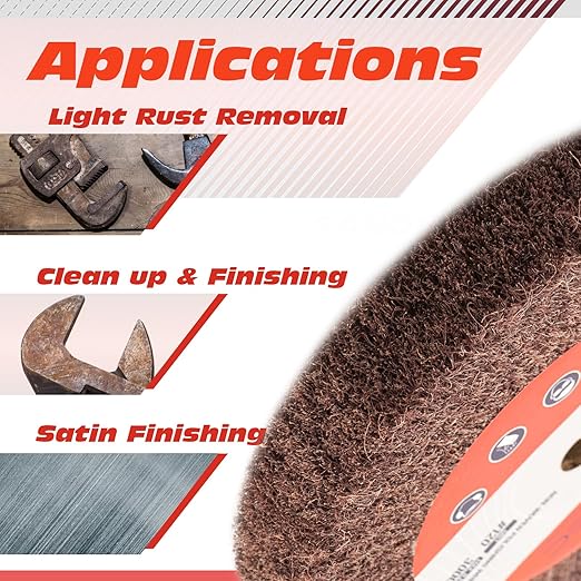 6 Inch Flap Wheel, Non-Woven Polishing Wheel (Grit120)