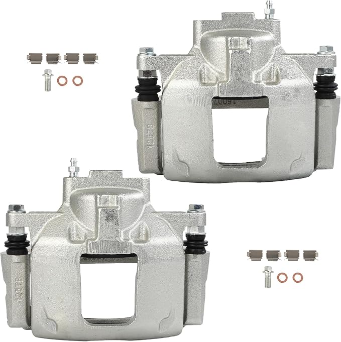 cciyu Front Left & Right Brake Calipers Assembly w/Bracket 18B5484 18B5485 For Chrysler 2013-2016,For Dodge 2011 2013-2016,For Jeep 2013-2018,For Ram 2013-2015,For Volkswagen 2013-2014
