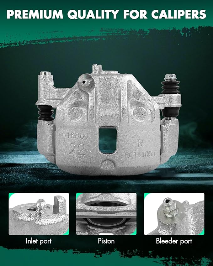 SCITOO 19B1492 Front Right Disc Brake Caliper Assembly w/Bracket For Hyundai For Accent/For Excel/For Scoupe,For Mitsubishi For Precis