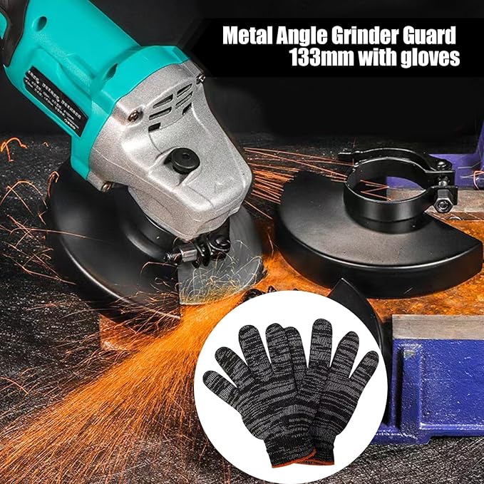 5.3" 135mm Grinder Guard for 5" 4-1/2" 4" Wheel Disc Blades Protective Cover Shield Attachments Compatible with DEWALT Milwaukee Makita Metabo Bosch RYOBI XAG04T XAG04Z XAG09Z XAG11Z Angle Grinders