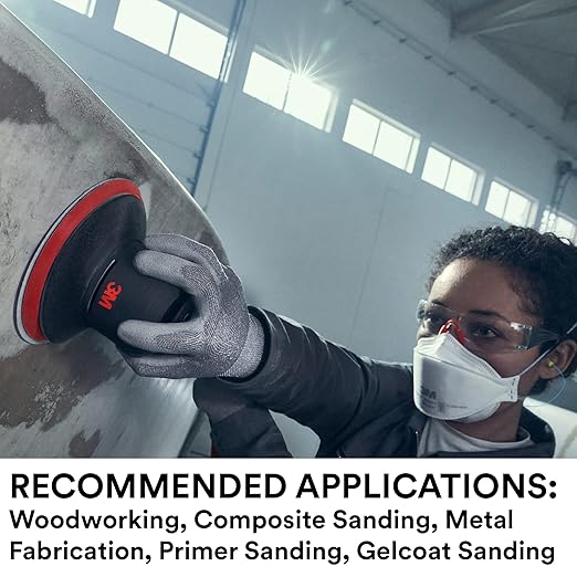 3M Xtract Net Disc 710W, 80+, 5 in, Die 500X, Pack of 50 Hook and Loop Sanding Discs, Virtually Dust-Free, Premium Option for Metal, Wood, Composites, Stock Removal, and Fine Finishing