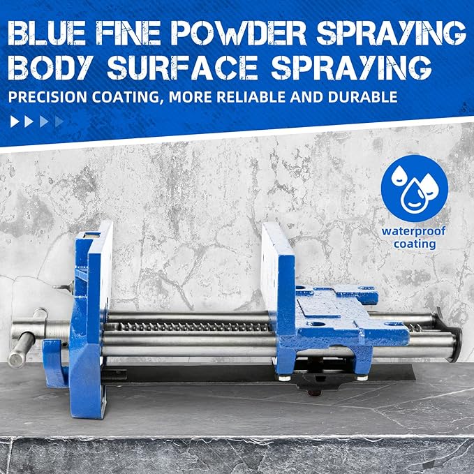 7 Inch Woodworking Vise, Heavy-Duty Cast Iron Wood Working Vise Quick Release Lever for Workshop and Home Use
