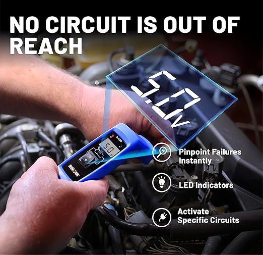 Innova 5420 Power Circuit Tester for Automotive | 45° Swivel Head | Fuse, Relay, Battery, and Circuit Diagnostics | Voltage Tester, Multimeter, Relay Tester, Short Circuit Finder, 12V/24V