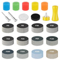 192pcs 1 Inch Sanding Discs, Hook and Loop 60 to 7000 Wet Dry Sandpaper with 1/8" 1/4" Shank Backing Pad, Premium Sanding Discs for Drill Grinder Rotary Tools and Wood Metal Jewelry