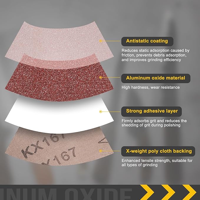 1/2 x 24 Inch Sanding Belt, 20 Pcs 80 Grit Aluminum Oxide Knife Sharpener Belts Work Sharpening for Belt Sander Knife Carving Tool Metal Working