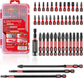 41pieces Screwdriver Bits Set, Impact Magnetic S2 Steel Multi Insert Power Bits Tips with Impact Bit Holder with Storage Box（PH/TORX/SQ/PZ）
