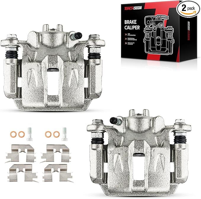 Torchbeam Rear Brake Calipers Set for Honda 2005-2010 Odyssey, Rear Left and Rear Right Calipers Replace # 19B2928+19B2929