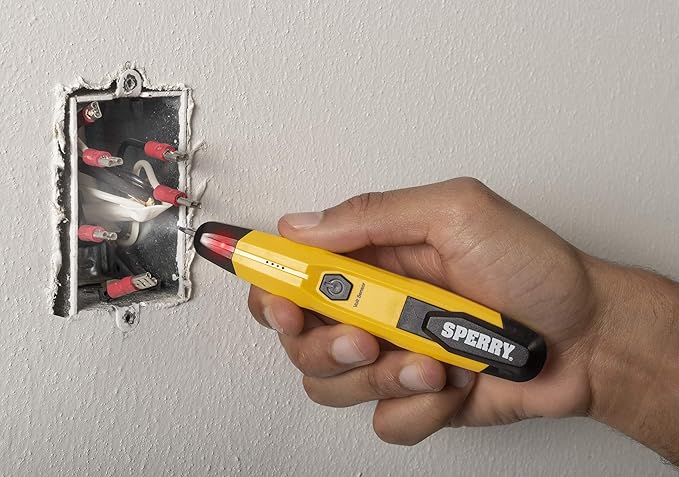 Sperry Instruments STK001 Non-Contact Voltage Tester (VD6504) & GFCI Outlet / Receptacle Tester (GFI6302) Kit, Electrical AC Voltage Detector, Yellow & Black