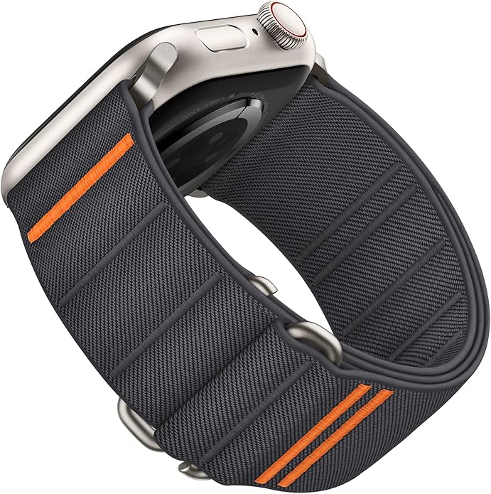 Suitisbest Sport Bands Compatible with Apple Watch Ultra Band 49mm 46mm 45mm 44mm 42mm 38mm 40mm 41mm Men Women, Stretchy Nylon Sport Loop Strap with S-Hook for iWatch Series 10 Ultra SE 9 8 7 6 5 4 3