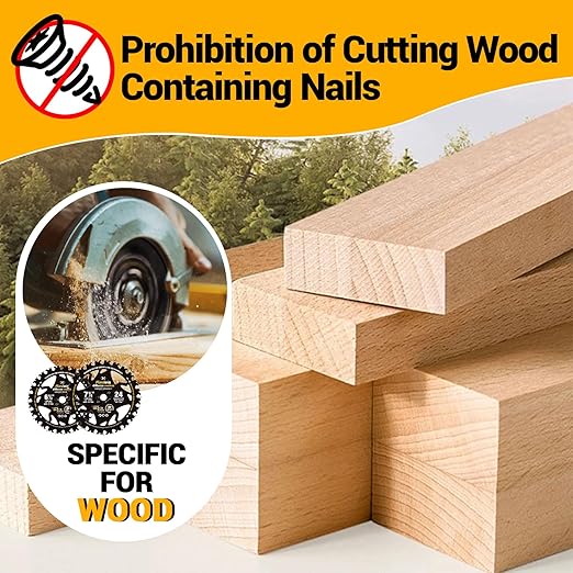 7 1/4 Inch Framing Circular Saw Blade-1Pack, 24T ATB Carbide Teeth, Lightweight for Cordless Saws. Super Thin Kerf for Cutting Wood, Plywood, MDF, OSB, Hardwood, Softwood & More.