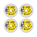 HIGHDRIL Diamond Concrete Blade 3" 75mm x Arbor 3/8" 10mm - 4pcs Angle Grinder Cutting Disc for Cutting Granite Hard Concrete Products Hard Artificial Natural Stones Clinker