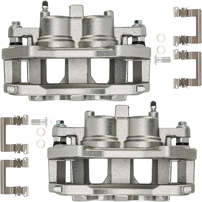 Torchbeam Front Brake Calipers Set for Chevrolet 2006-2011 Impala, Chevrolet 2012-2013 Impala 3.6L, Buick 2006-2008 Lucerne 3.8L, Front Left and Front Right Calipers Replace # 18B4988+18B4989
