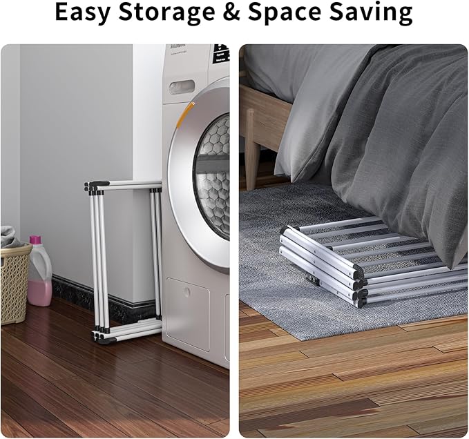 Foldable Drying Rack Clothing,Clothes Drying Rack Folding Indoor and Outdoor Rack,Laundry Drying Rack Collapsible-Black+White