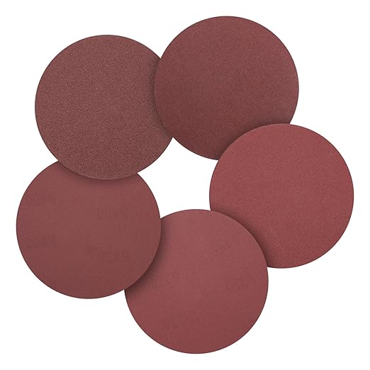 50 Pcs 7 Inch Sanding Disc 60/80/120/180/240 Grit Round Hook and Loop Sandpaper for Random Orbital Sander Automotive Car