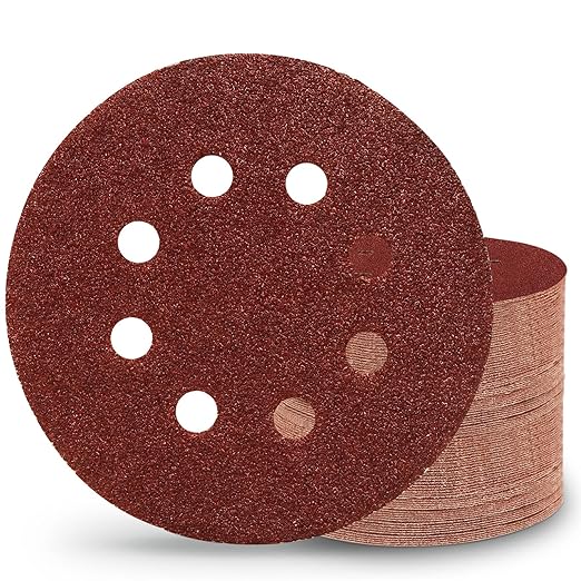 80 PCS 40 Grit Sanding Discs 5 inch, Hook and Loop Sandpaper for Random Orbital Sander