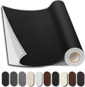 Leather Repair Patch, Strong Sticky Repair Patch Self Adhesive Waterproof, DIY Large Leather Patches for Couches, Furniture, Sofa, Car, Chair (Black, 3.5X79 inch)