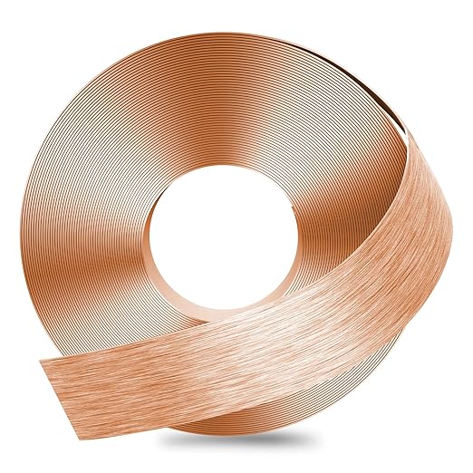 GSCIT Club Rose Gold Edge Banding, 2 Inch x 50ft Aluminum Brushed Edge Banding PVC Edge Trim for Cabinet Repair Furniture
