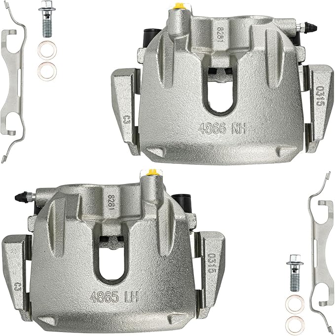 Torchbeam Front Brake Calipers Set for Jeep Grand Cherokee 2011-2017, Dodge Durango 2011-2018, Front Left and Front Right Calipers Replace # 18B5296+18B5297