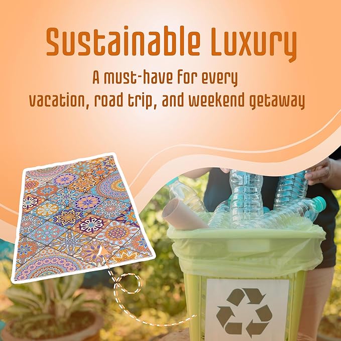 Sand Free Beach Towel, Quick Dry, Lightweight and Compact with Storage Bag, 160x90cm, Made from Recycled Bottles for Beach, Pool, Travel, Swimming and Outdoor Use