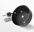 5 Inch Hole Saw with 1/2" Hex Shank Quick Change Arbor, JTemgle Bi-Metal Hole Saw Heavy Duty Hole Cutting Tool for Cornhole Boards, Recessed Lights, Wood, Plastic, Drywall & Soft Metal