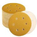 80 Grit Sanding Discs 6 Inch, Hook and Loop Sandpaper for Orbital Sander, Professional for Automotive and Woodworking, 100 Pack