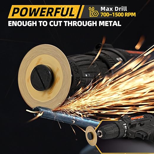 Diamond Cutting Wheel 2 Inch Die Grinder Cut Off Wheel for Metal & Stainless Steel, Nuts, Bolts, Screws, Gypsum, Ceramic, Glass, PVC Pipe, Rotary Tool Drill Cutter Attachment