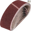 HARFINGTON 4 x 36 Inch Sanding Belts, 12 Pcs 40 Grits Aluminum Oxide Abrasive Belt Sander File Belt for Woodworking, Metal Polishing, Knife Sharpener